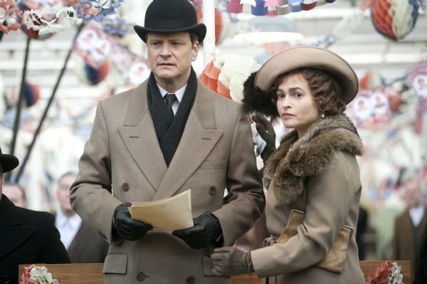 Actors Colin Firth (L) and Helena Bonham Carter are shown in a scene from the film "The King's Speech" in this undated publicity photo released to Reuters on January 25, 2011. The film was nominated for best picture for the 83rd Academy Awards announced in Beverly Hills January 25, 2011. The Oscars will be presented February 27, 2011 in Hollywood. ©Reuters