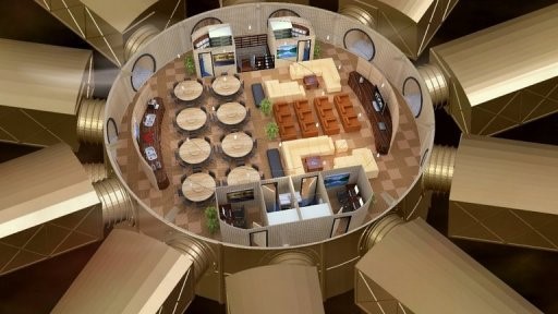 The top view of an underground shelter. U.S. company Vivos offers 4,000 spaces for sale at 20 doomsday bunkers across the U.S. ©sina.com.cn